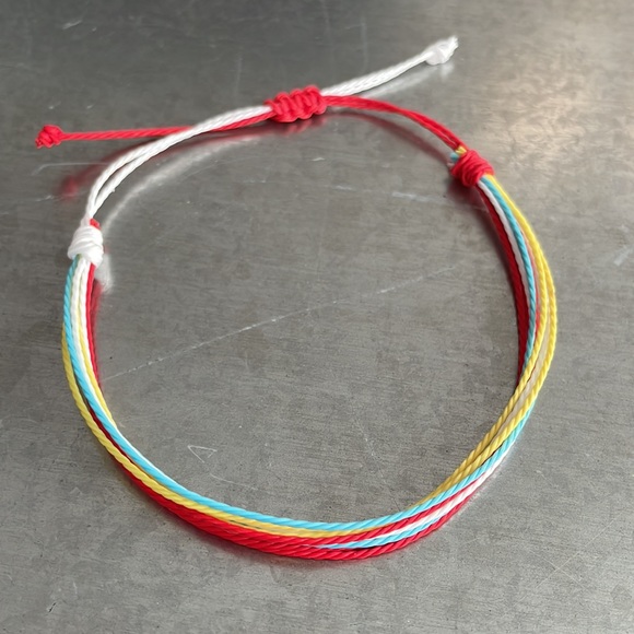 Handmade Rainbow Beaded Charm Bracelet or Anklet - Set of 3 - Picture 8 of 13